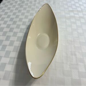 Lenox Cream Porcelain Serving Bowl with Gold Trim
